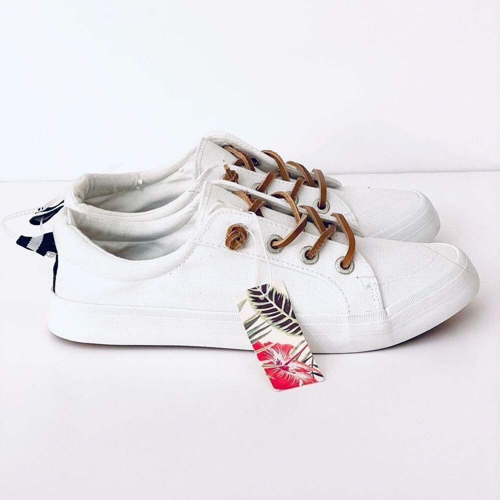NWT TOMMY BAHAMA 8 White No-Tie Shoelaces Memory foam Cushioned Comfy Sneakers - Picture 8 of 13